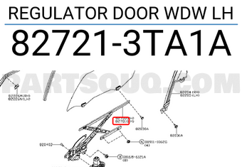 Nissan 827213TA1A REGULATOR DOOR WDW LH