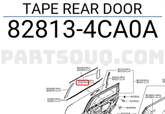 Nissan 828134CA0A TAPE REAR DOOR