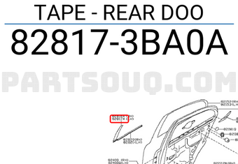 Nissan 828173BA0A TAPE - REAR DOO