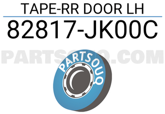 Nissan 82817JK00C TAPE-RR DOOR LH