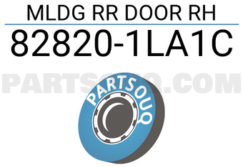 Nissan 828201LA1C MLDG RR DOOR RH