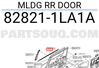 Nissan 828211LA1A MLDG RR DOOR