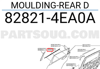 Nissan 828214EA0A MOULDING-REAR D