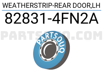 Nissan 828314FN2A WEATHERSTRIP-REAR DOOR,LH