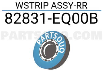 Nissan 82831EQ00B WSTRIP ASSY-RR