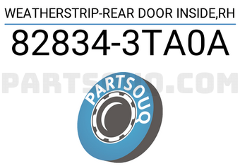 Nissan 828343TA0A WEATHERSTRIP-REAR DOOR INSIDE,RH