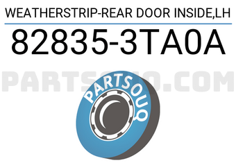 Nissan 828353TA0A WEATHERSTRIP-REAR DOOR INSIDE,LH