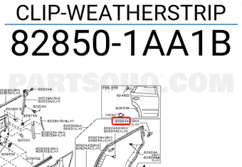 Nissan 828501AA1B CLIP-WEATHERSTRIP