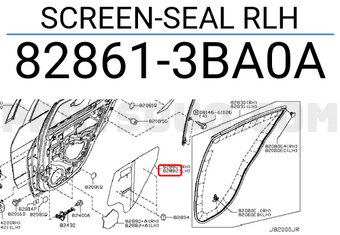 Nissan 828613BA0A SCREEN-SEAL RLH
