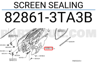 Nissan 828613TA3B SCREEN SEALING