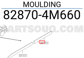 Nissan 828704M660 MOULDING