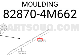 Nissan 828704M662 MOULDING
