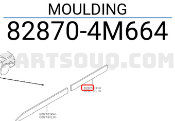 Nissan 828704M664 MOULDING