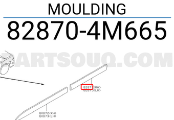 Nissan 828704M665 MOULDING