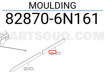 Nissan 828706N161 MOULDING