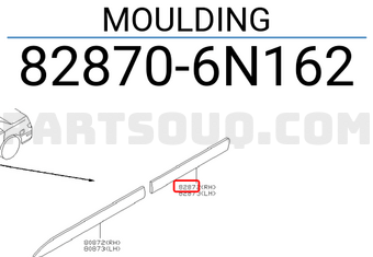Nissan 828706N162 MOULDING