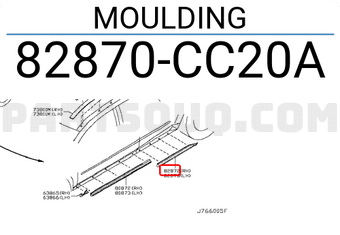 Nissan 82870CC20A MOULDING