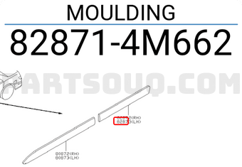 Nissan 828714M662 MOULDING