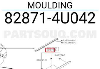 Nissan 828714U042 MOULDING