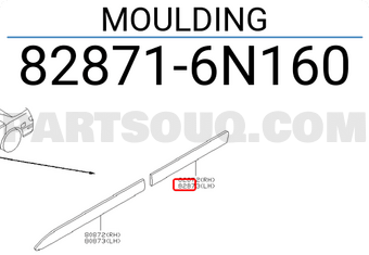 Nissan 828716N160 MOULDING