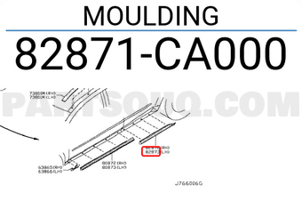 Nissan 82871CA000 MOULDING