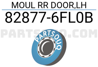 Nissan 828776FL0B MOUL RR DOOR,LH
