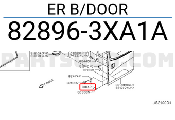 Nissan 828963XA1A ER B/DOOR