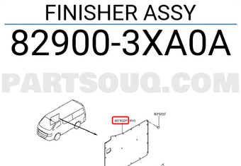Nissan 829003XA0A FINISHER ASSY