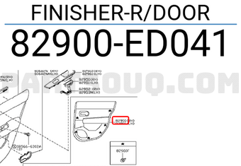 Nissan 82900ED041 FINISHER-R/DOOR