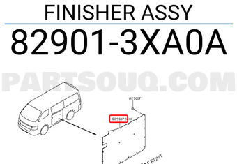 Nissan 829013XA0A FINISHER ASSY