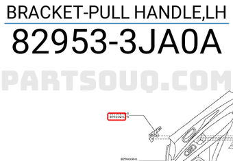 Nissan 829533JA0A BRACKET-PULL HANDLE,LH