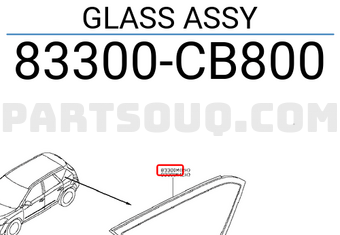 Nissan 83300CB800 GLASS ASSY