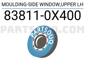Nissan 838110X400 MOULDING-SIDE WINDOW,UPPER LH