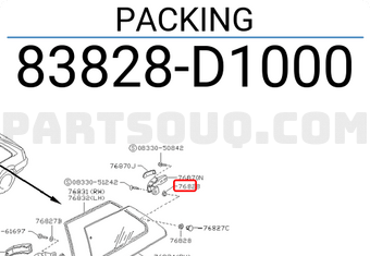 Nissan 83828D1000 PACKING