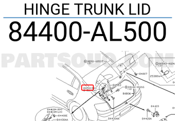 Nissan 84400AL500 HINGE TRUNK LID
