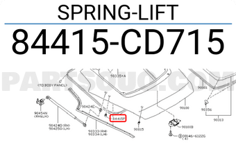 Nissan 84415CD715 SPRING-LIFT