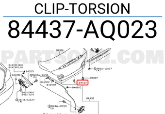 Nissan 84437AQ023 CLIP-TORSION
