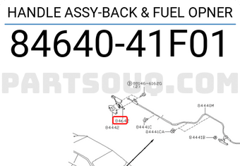 Nissan 8464041F01 HANDLE ASSY-BACK & FUEL OPNER