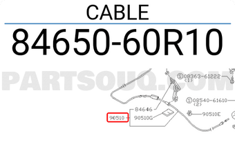 Nissan 8465060R10 CABLE