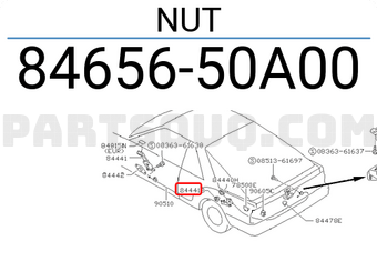 Nissan 8465650A00 NUT