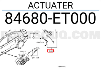 Nissan 84680ET000 ACTUATER