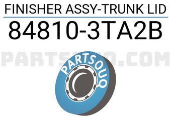 Nissan 848103TA2B FINISHER ASSY-TRUNK LID