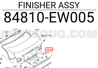 Nissan 84810EW005 FINISHER ASSY