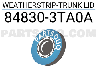 Nissan 848303TA0A WEATHERSTRIP-TRUNK LID