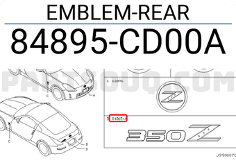Nissan 84895CD00A EMBLEM-REAR