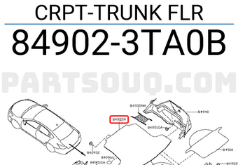 Nissan 849023TA0B CRPT-TRUNK FLR