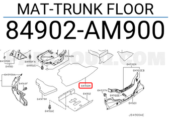 Nissan 84902AM900 MAT-TRUNK FLOOR