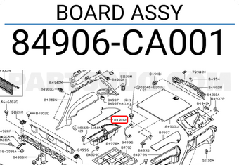 Nissan 84906CA001 BOARD ASSY