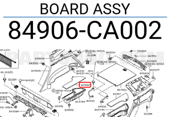Nissan 84906CA002 BOARD ASSY