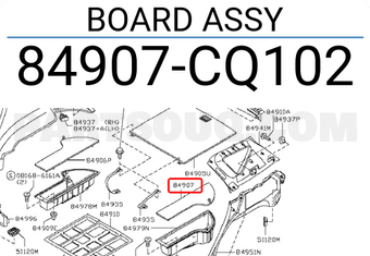 Nissan 84907CQ102 BOARD ASSY